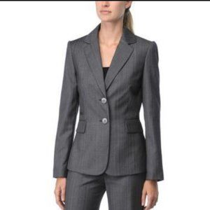 Tahari gray pinstripe blazer